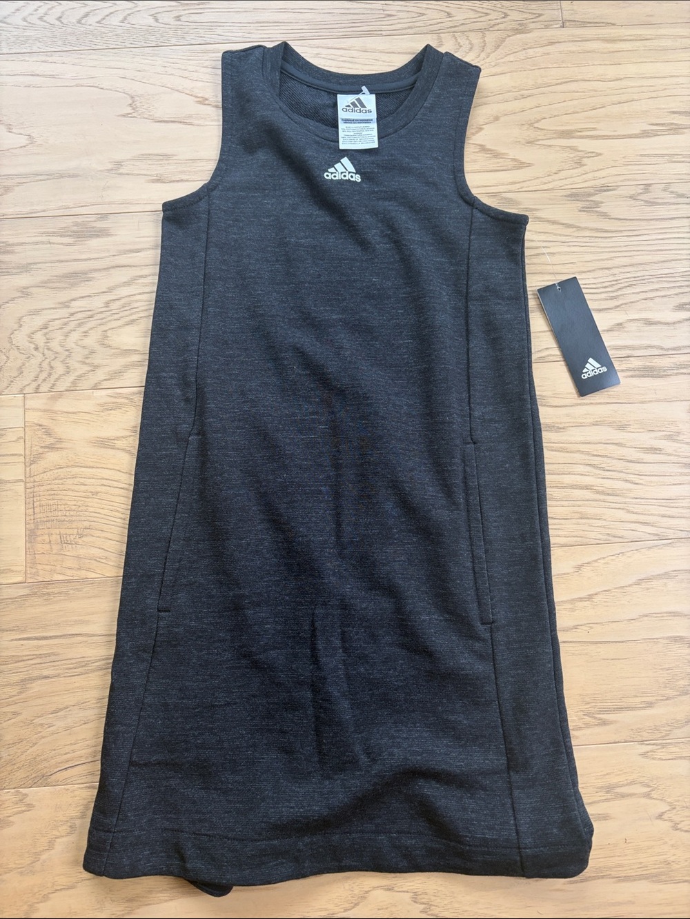 adidas Girls' Black Sleeveless Athletic Dress